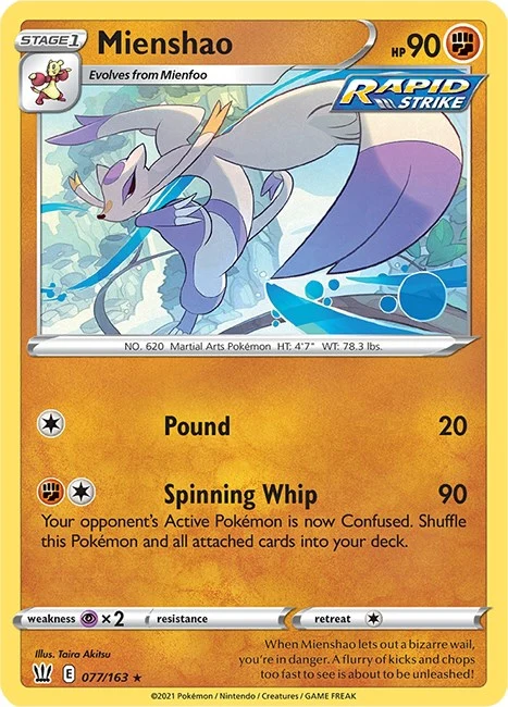 Mienshao (077/163) (SWSH05: Battle Styles)