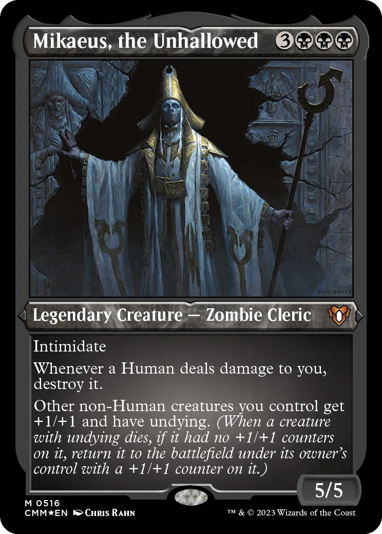 Mikaeus, the Unhallowed (Foil Etched) (516) (Commander Masters)