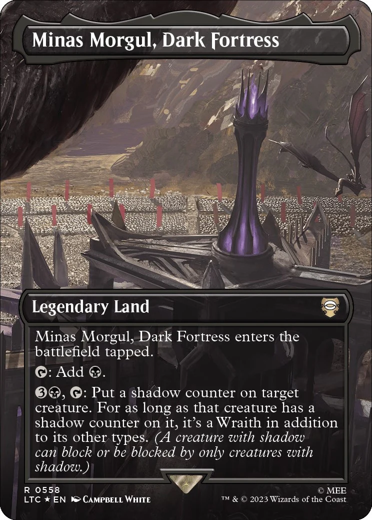 Minas Morgul, Dark Fortress (Borderless) (Surge Foil) (558)
