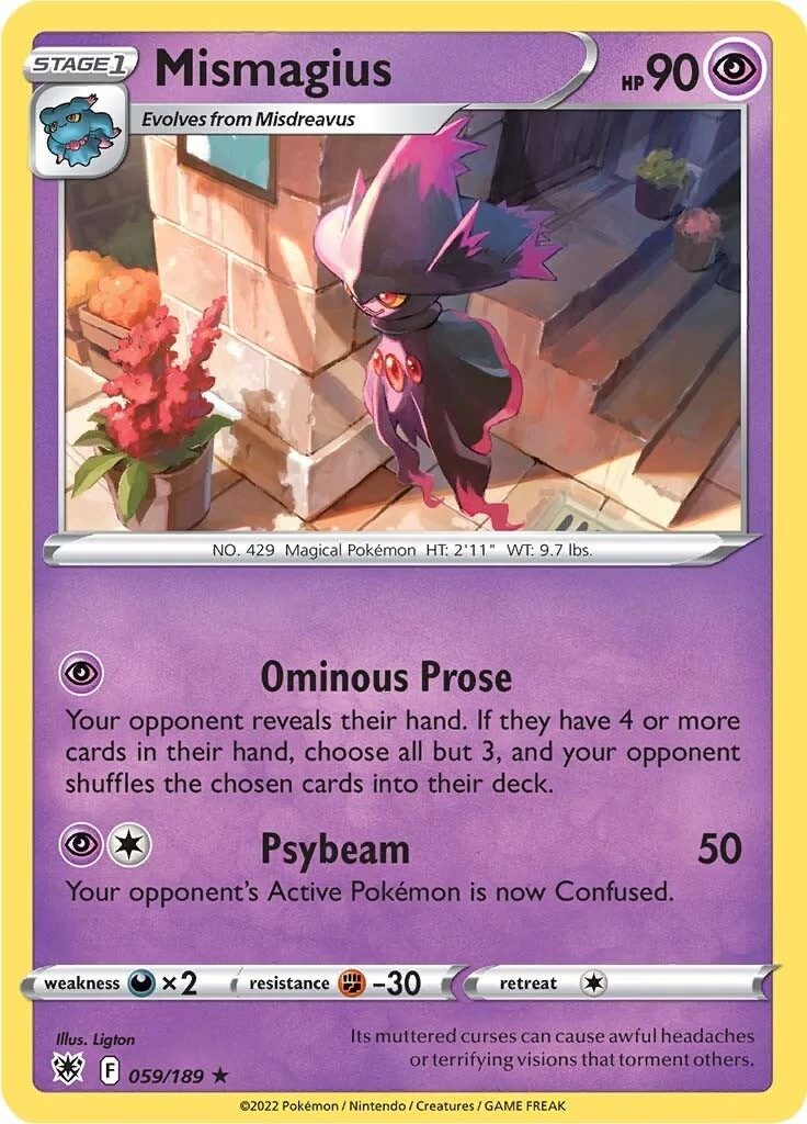 Mismagius (059/189) (SWSH10: Astral Radiance)