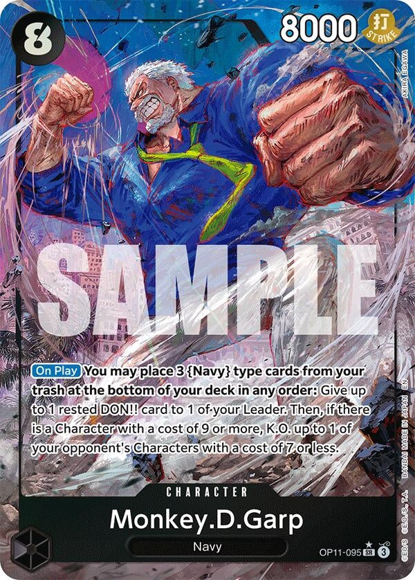Monkey.D.Garp (Alternate Art) (OP11-095) (A Fist of Divine Speed)