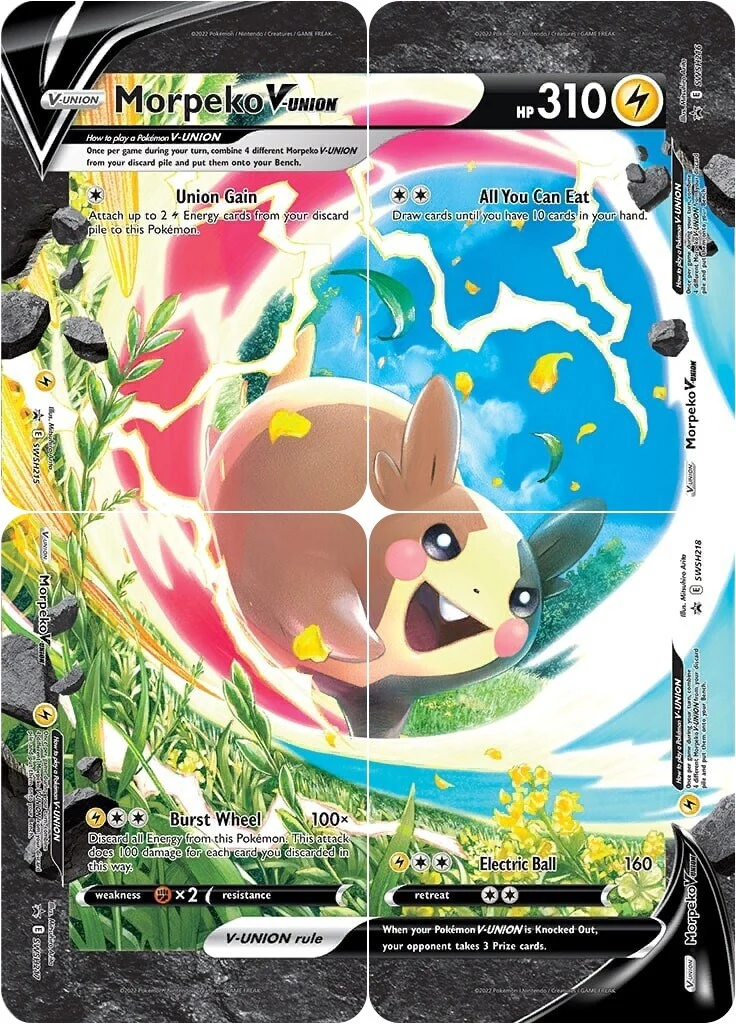 Morpeko V-Union [Set of 4] (SWSH218) (SWSH: Sword & Shield Promo Cards)