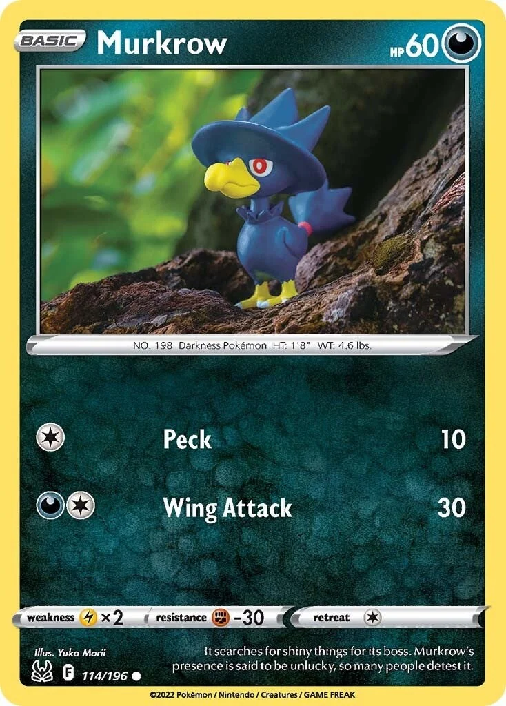 Murkrow (114/196) (SWSH11: Lost Origin)