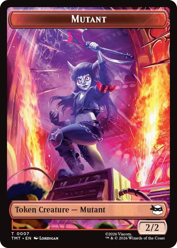 Mutant // Ninja Turtle Spirit Double-Sided Token (7 // 3) (Teenage Mutant Ninja Turtles)