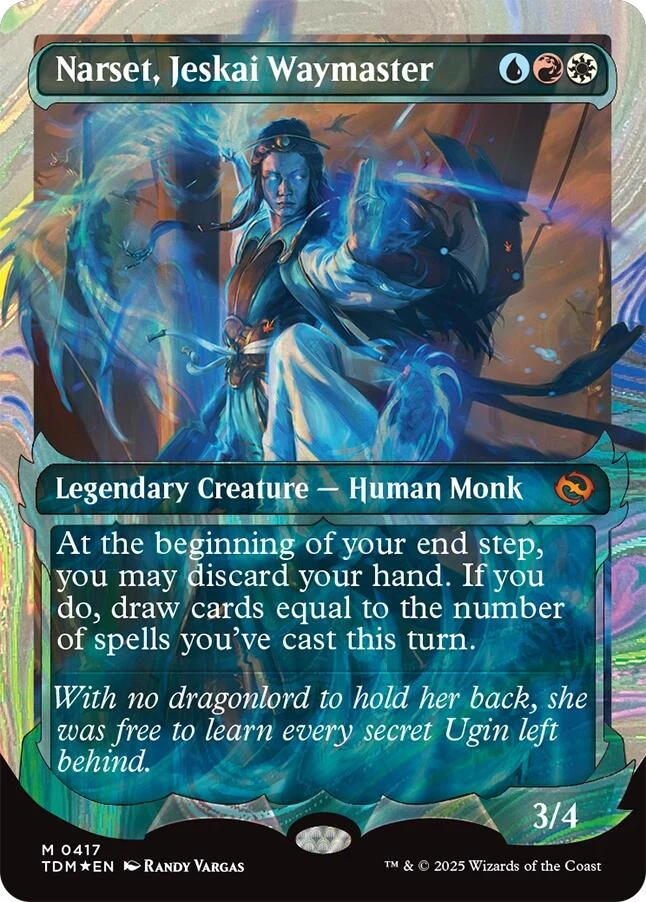 Narset, Jeskai Waymaster (Showcase) (Halo Foil) (417) (Tarkir: Dragonstorm)