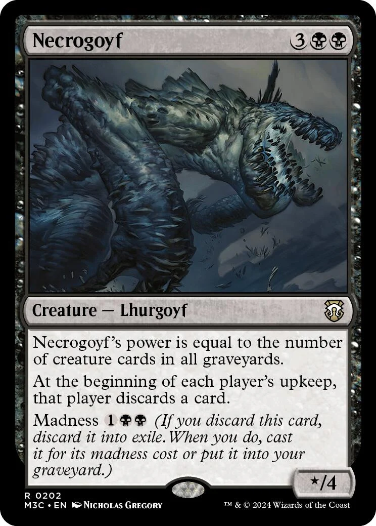 Necrogoyf (Ripple Foil) (202)