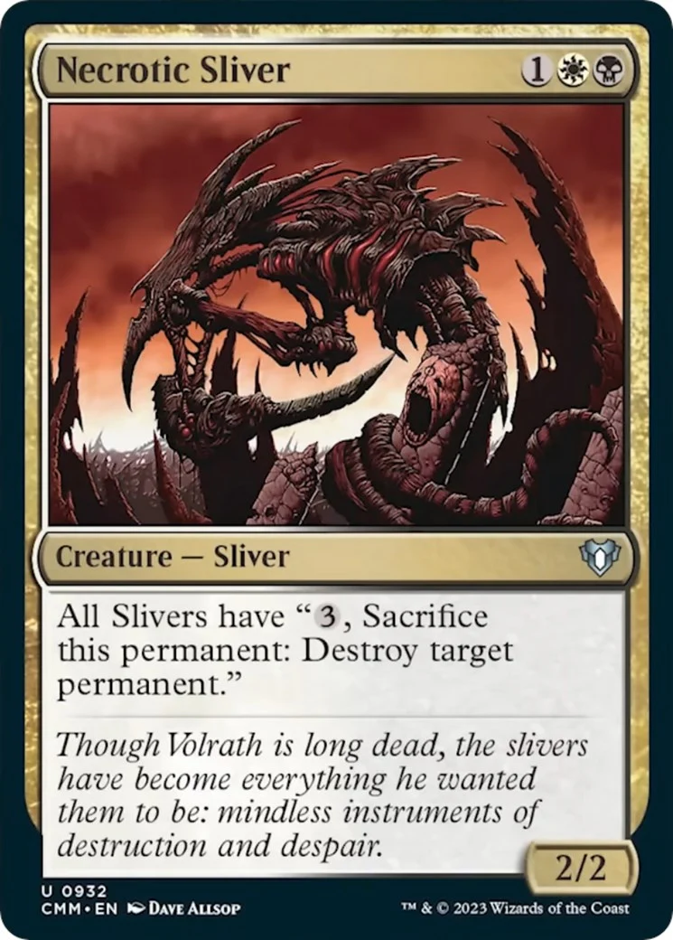Necrotic Sliver (932) (Commander Masters)