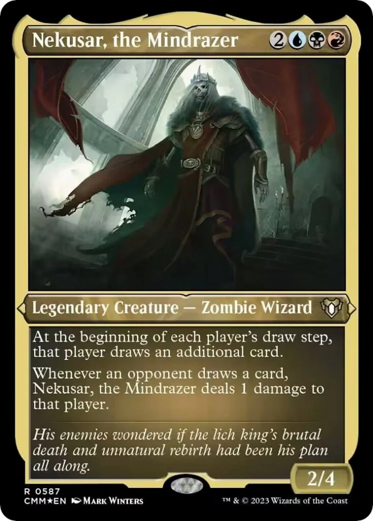 Nekusar, the Mindrazer (Foil Etched) (587) (Commander Masters)