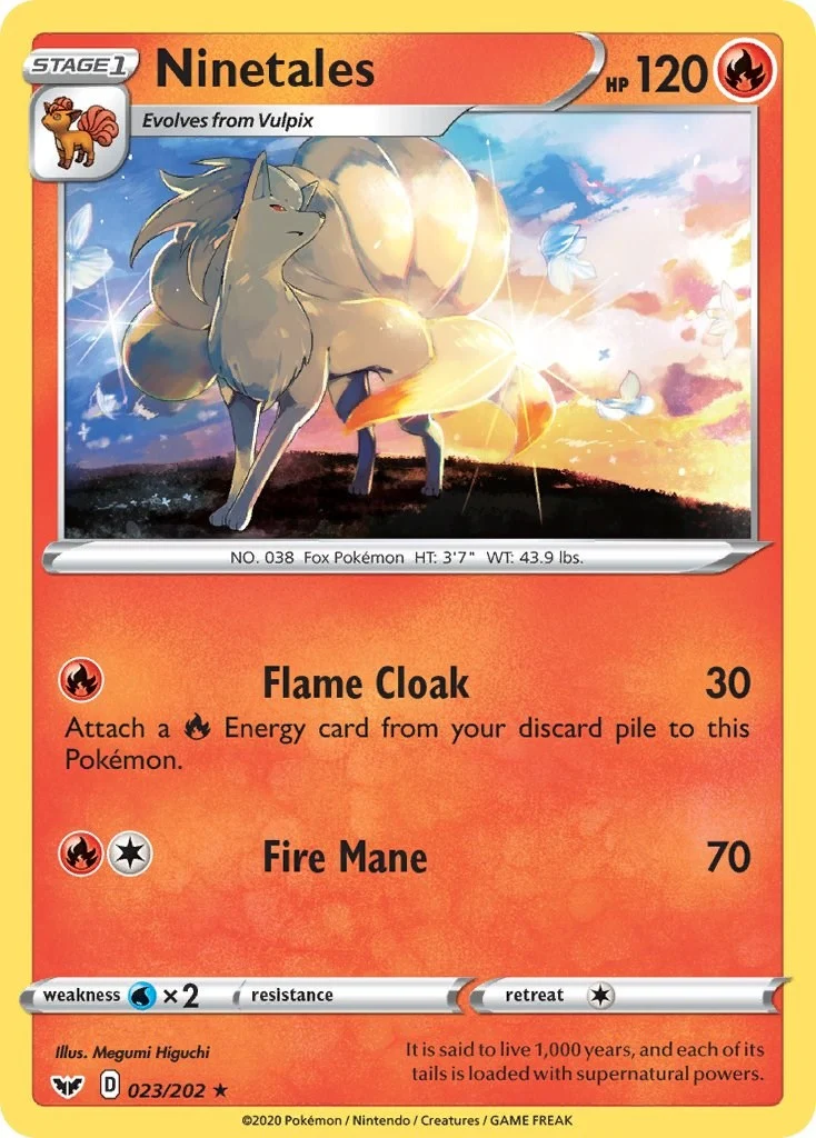 Ninetales (023/202) (SWSH01: Sword & Shield Base Set)