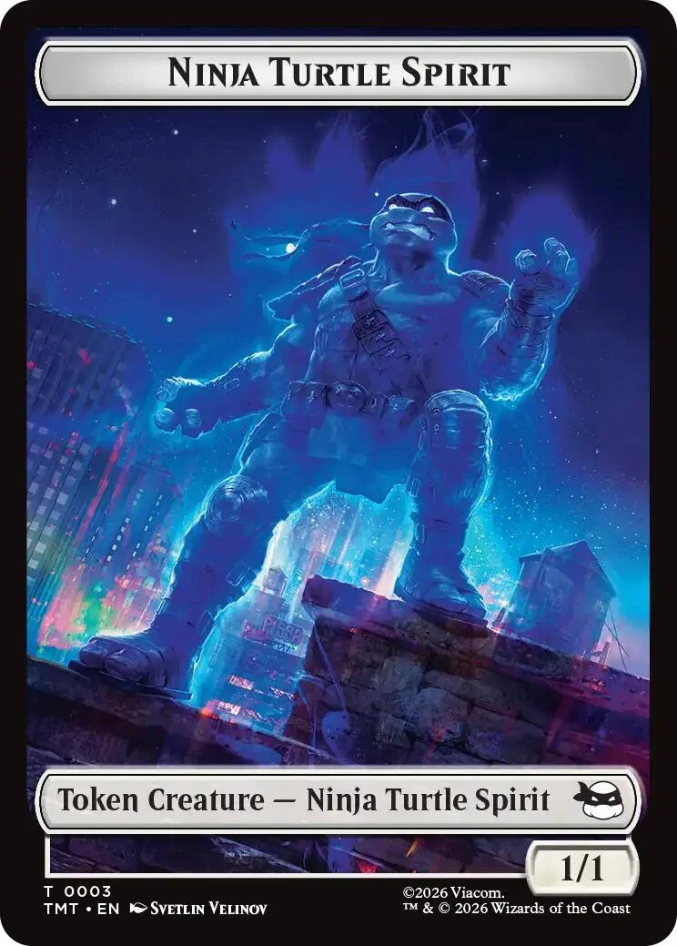Ninja Turtle Spirit // Food Double-Sided Token (3 // 8) (Teenage Mutant Ninja Turtles)