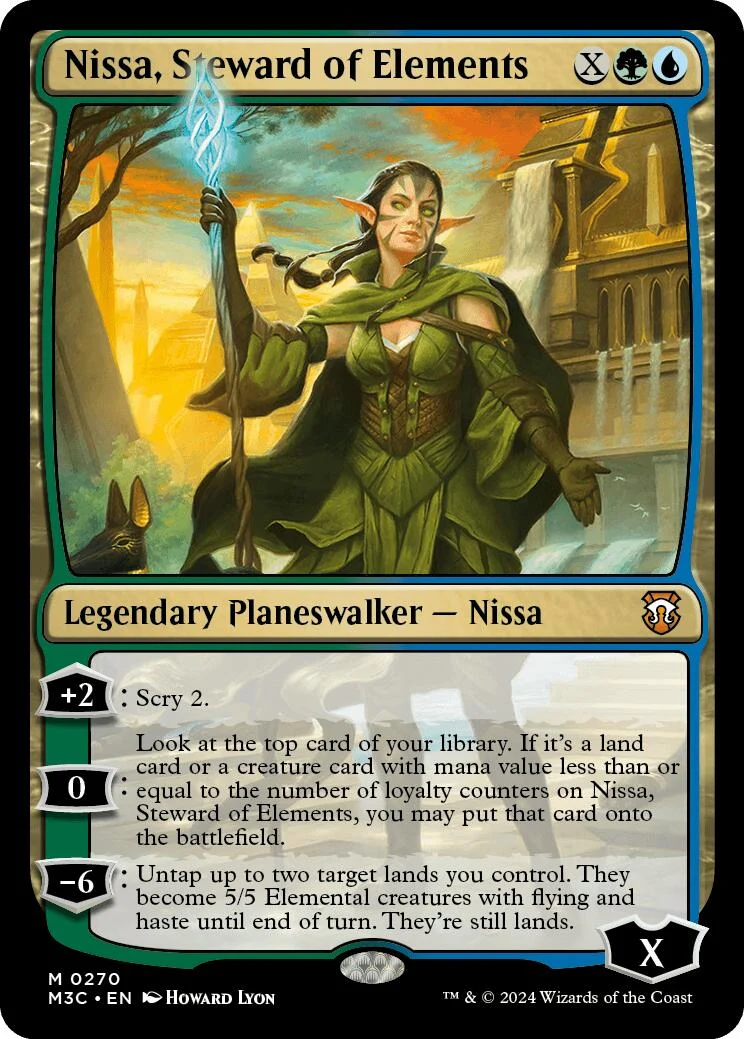 Nissa, Steward of Elements (Ripple Foil) (270)