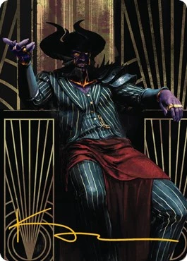 Ob Nixilis, the Adversary Art Card (71/81) (Gold-Stamped Signature) (71)