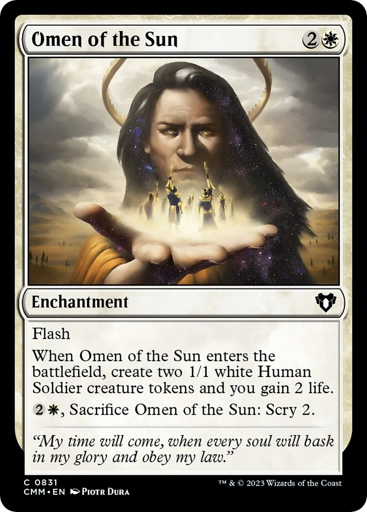 Omen of the Sun (831) (Commander Masters)