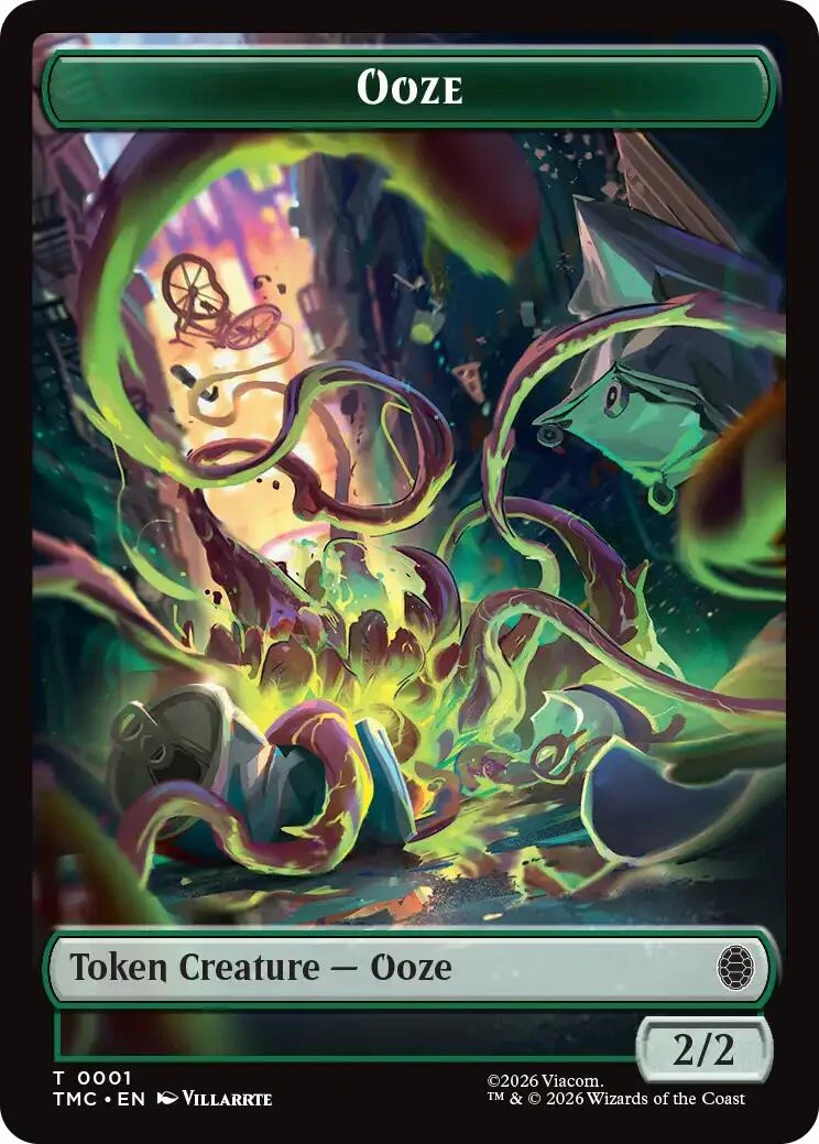 Ooze // Copy Double-Sided Token (1 // 1) (Teenage Mutant Ninja Turtles)