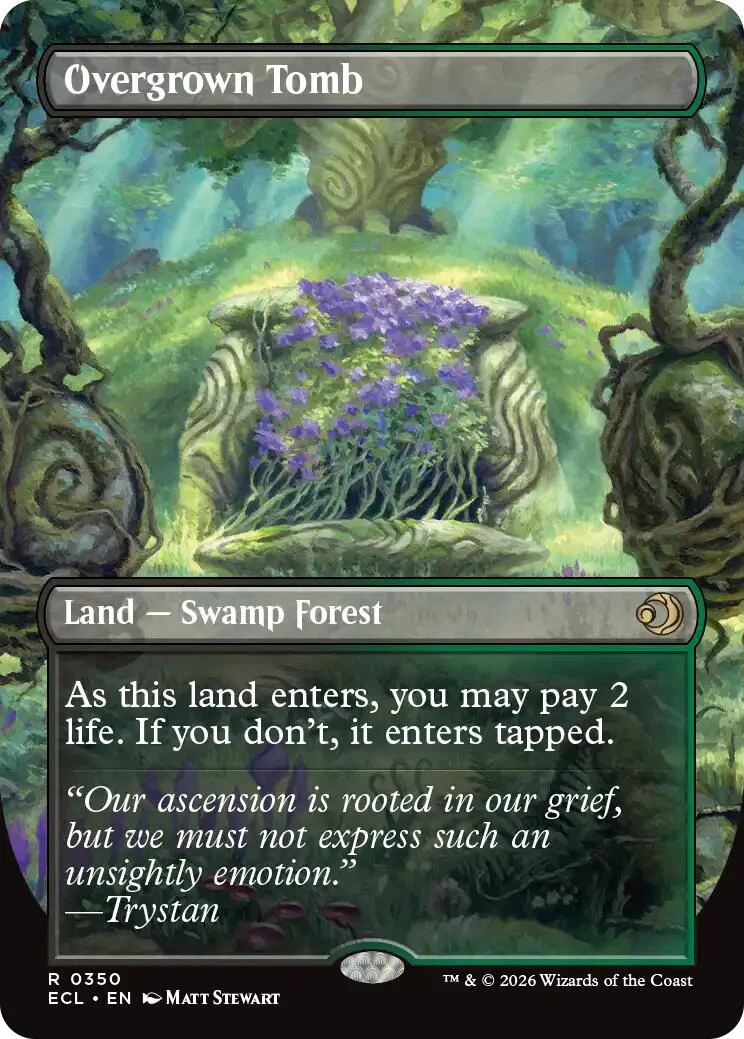 Overgrown Tomb (Borderless) (350) (Lorwyn Eclipsed)