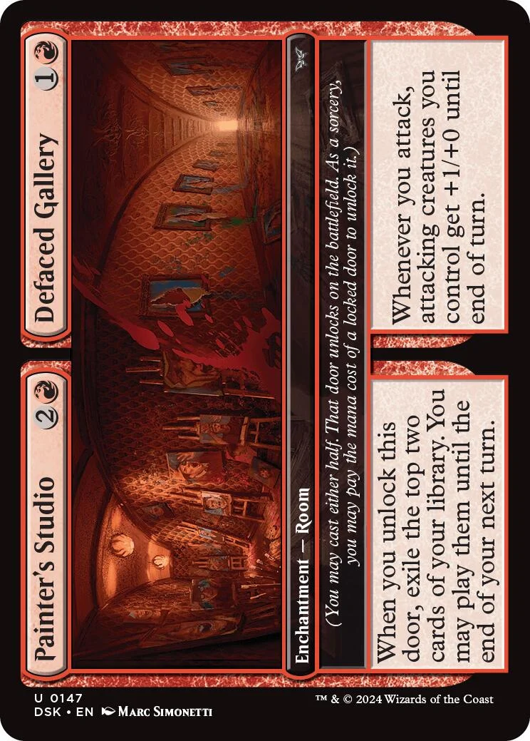 Painter's Studio // Defaced Gallery (147) (Duskmourn: House of Horror)