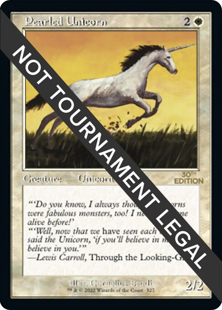 Pearled Unicorn (Retro Frame) (327)