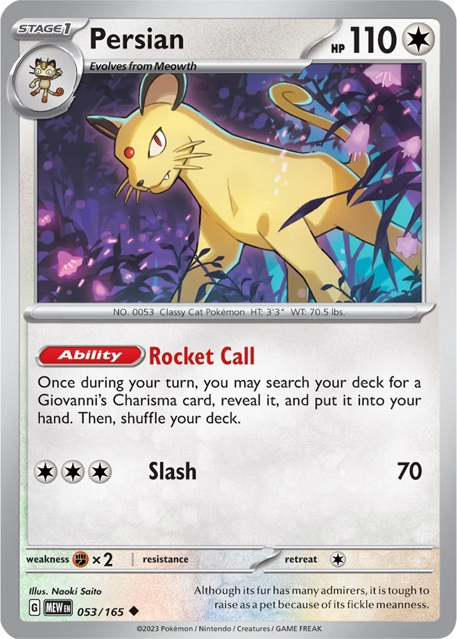 Persian (053/165) (SV: Scarlet & Violet 151)