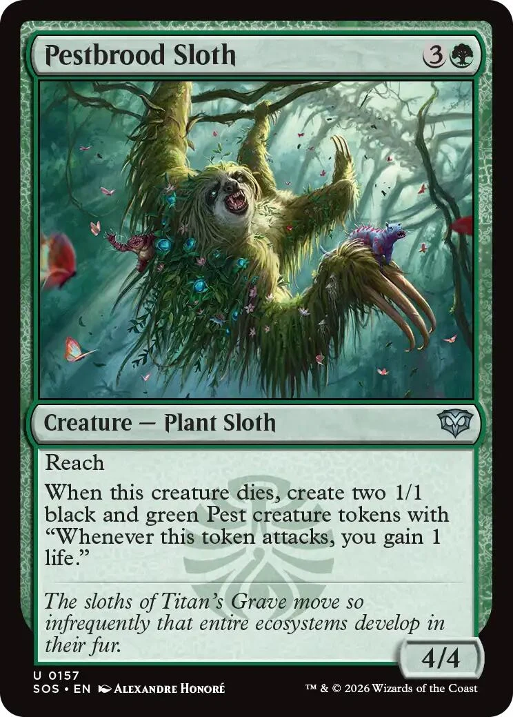 Pestbrood Sloth (157) (Secrets of Strixhaven)