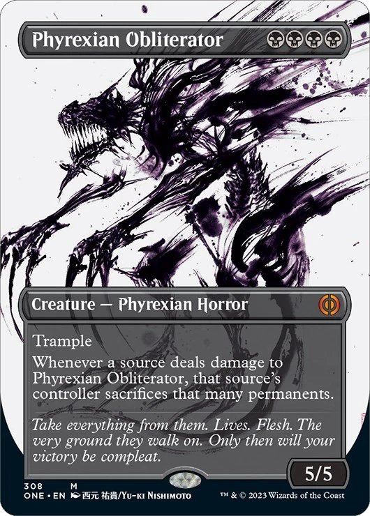 Phyrexian Obliterator (Showcase) (308) (Phyrexia: All Will Be One)