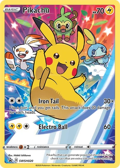 Pikachu - SWSH020 (SWSH020) (SWSH: Sword & Shield Promo Cards)