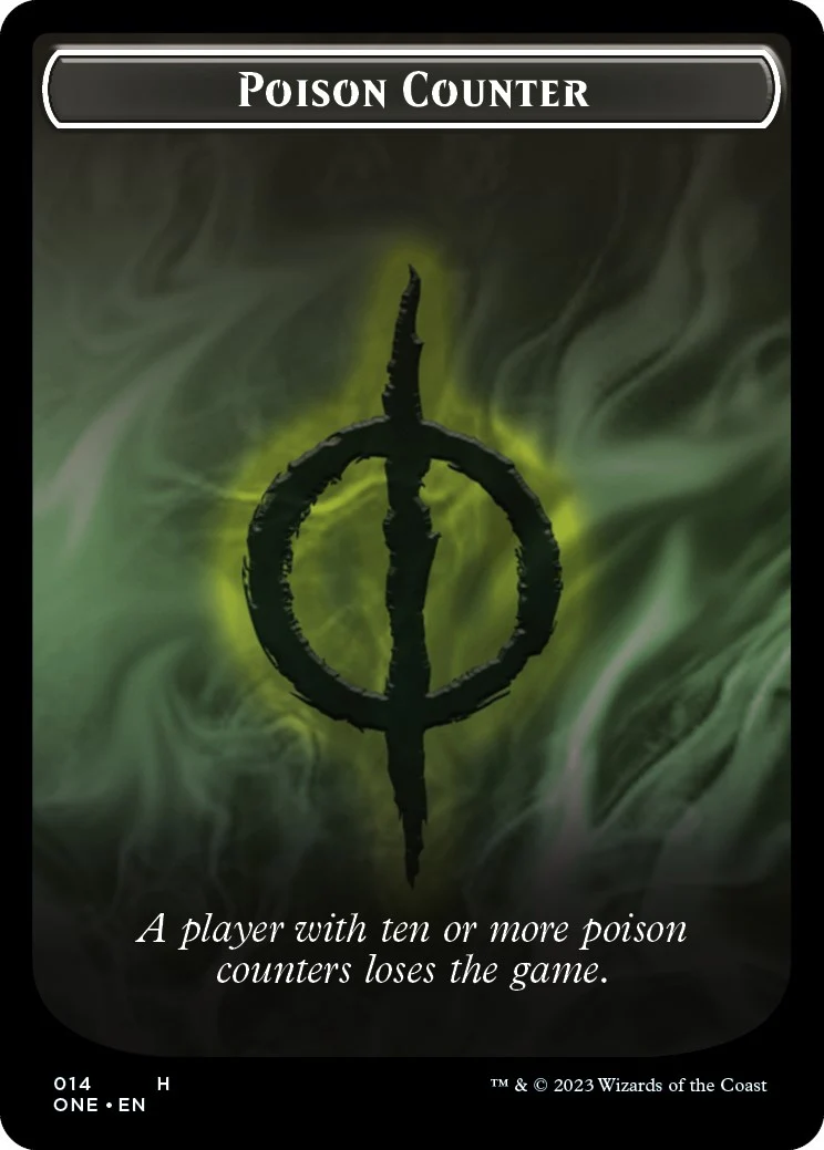 Poison Counter // Beast Double-Sided Token (14 // 13)