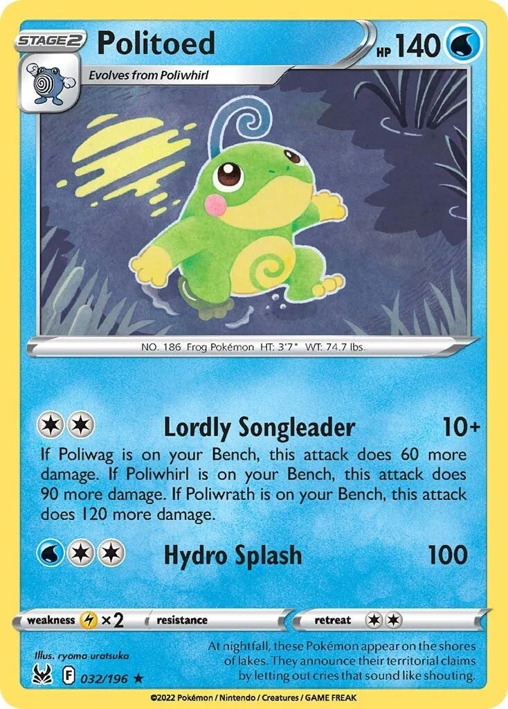 Politoed (032/196) (SWSH11: Lost Origin)