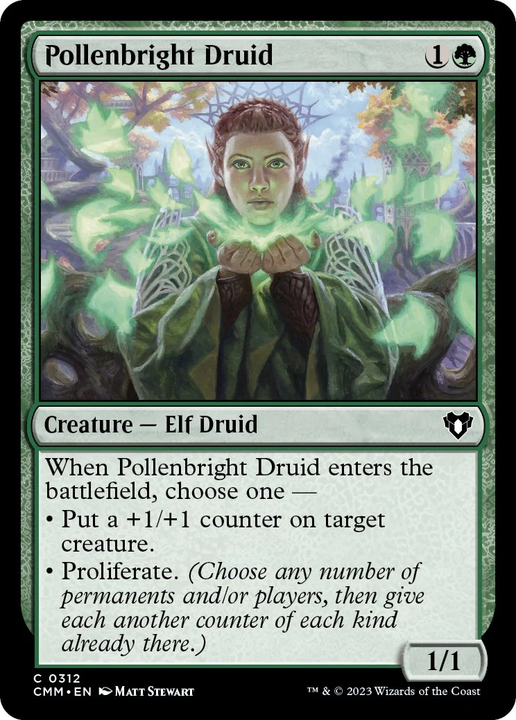 Pollenbright Druid (312) (Commander Masters)