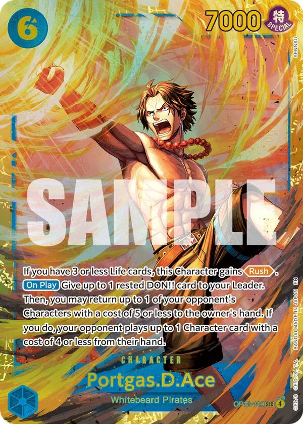 Portgas.D.Ace (119) (SEC) (OP13-119) (Carrying On His Will)