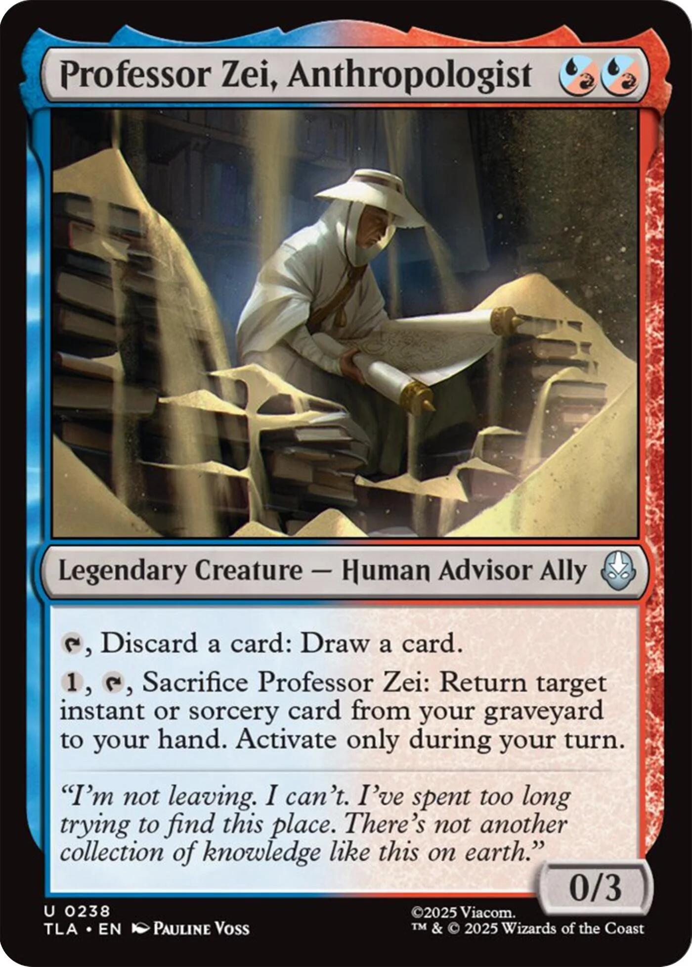 Professor Zei, Anthropologist (238) (Avatar: The Last Airbender)