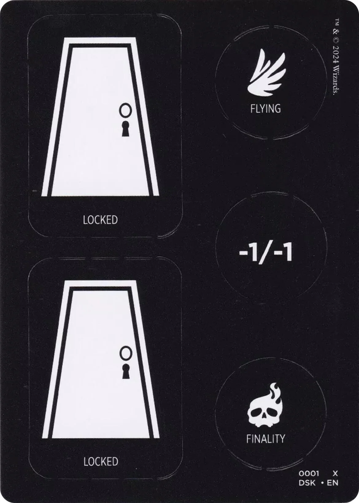 Punch Card Token (1 // 2) (1 // 2) (Duskmourn: House of Horror)