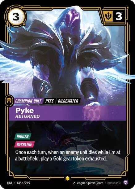 Pyke - Returned (Alternate Art) (145a/219) (Unleashed)