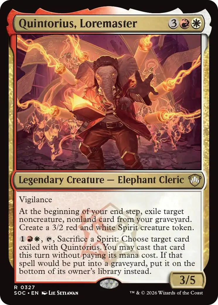 Quintorius, Loremaster (327) (Secrets of Strixhaven)