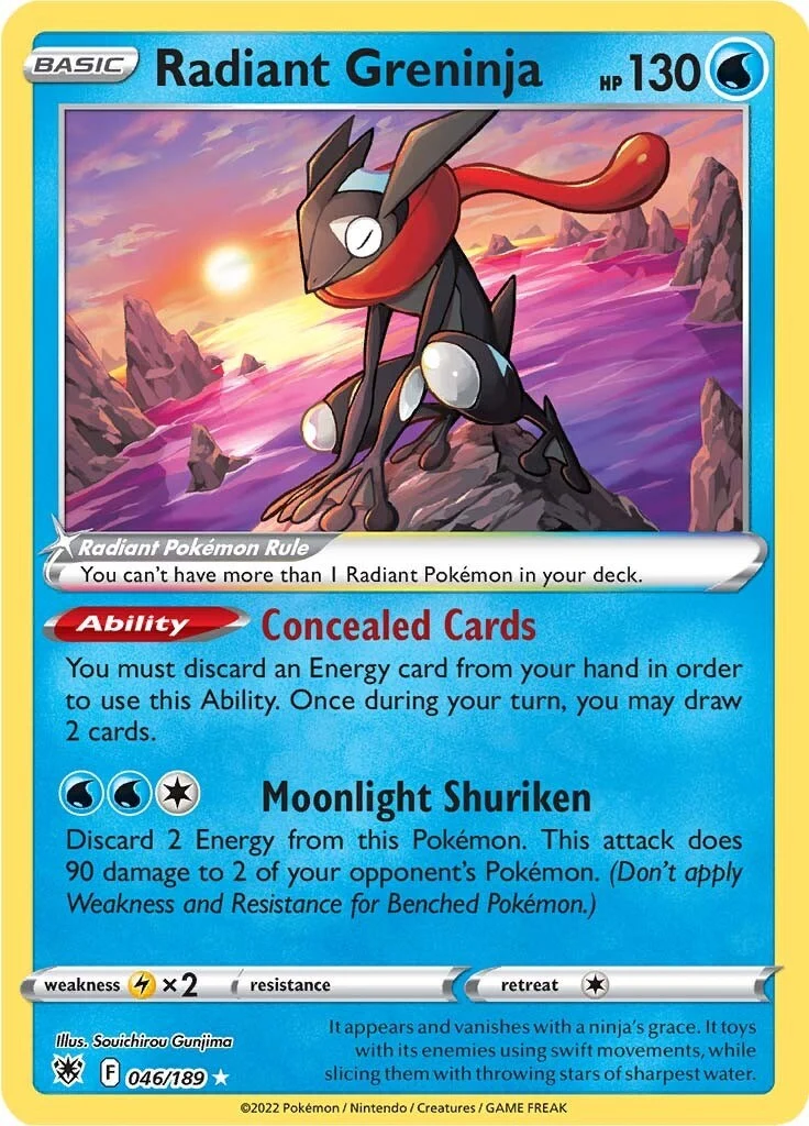Radiant Greninja (046/189) (SWSH10: Astral Radiance)
