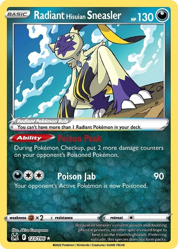 Radiant Hisuian Sneasler (123/196) (SWSH11: Lost Origin)