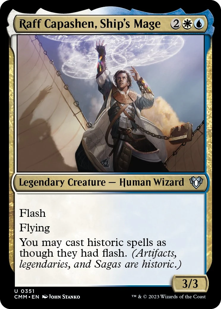 Raff Capashen, Ship's Mage (351) (Commander Masters)