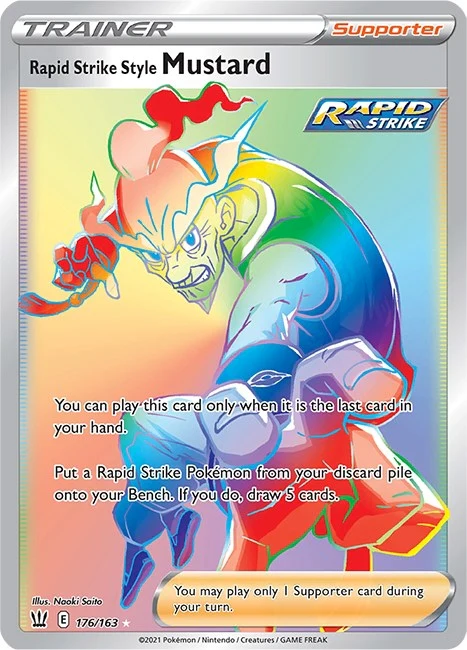 Rapid Strike Style Mustard (Secret) (176/163) (SWSH05: Battle Styles)