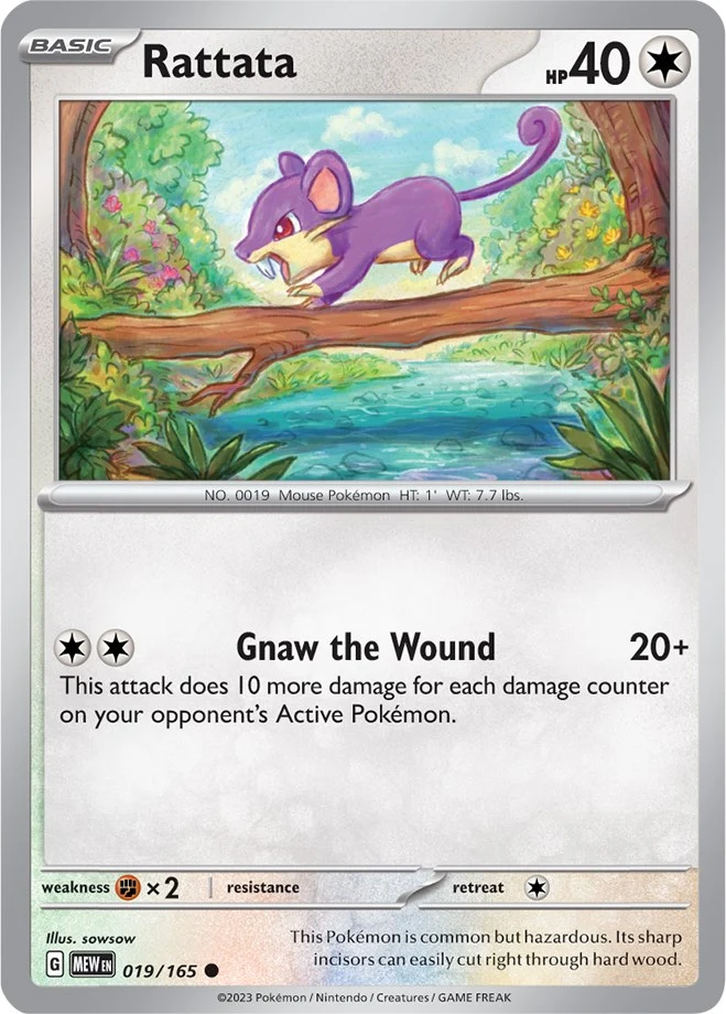 Rattata (019/165) (SV: Scarlet & Violet 151)