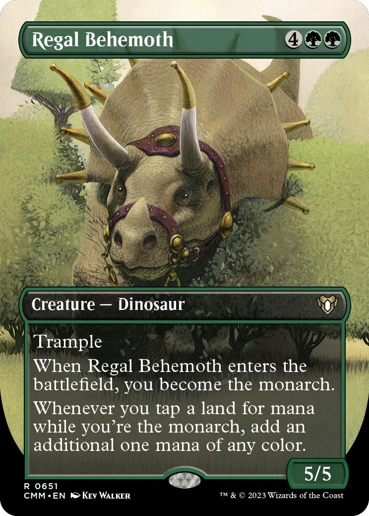 Regal Behemoth (Borderless) (651) (Commander Masters)