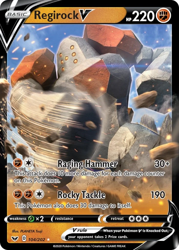 Regirock V (104/202) (SWSH01: Sword & Shield Base Set)
