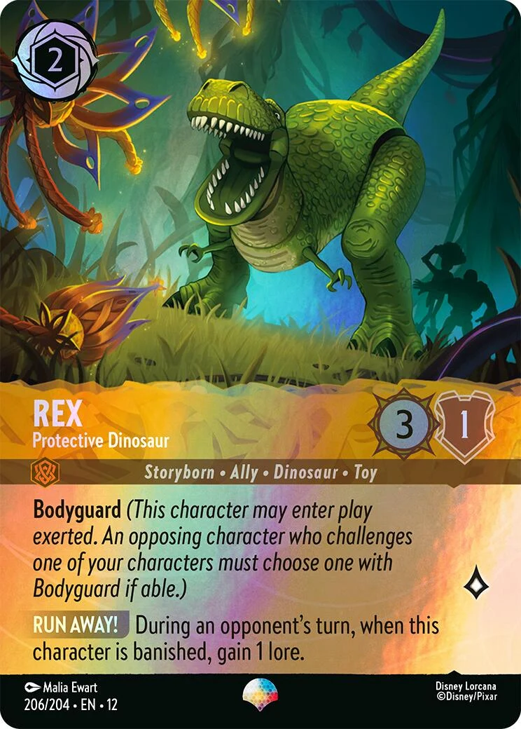 Rex - Protective Dinosaur (Epic) (206/204) (Wilds Unknown)