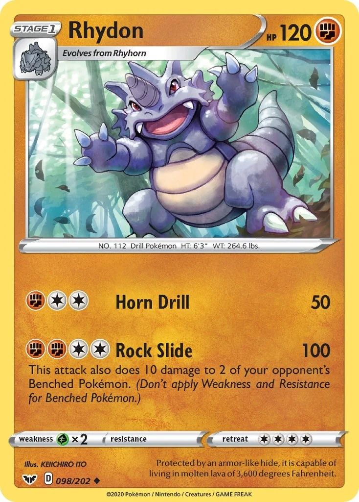 Rhydon (098/202) (SWSH01: Sword & Shield Base Set)