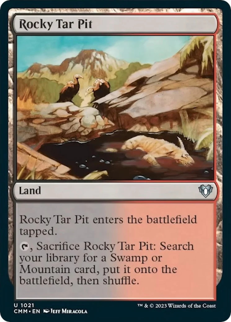 Rocky Tar Pit (1021) (Commander Masters)