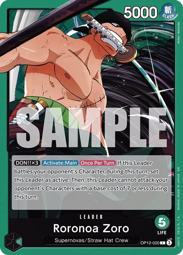 Roronoa Zoro (020) (OP12-020) (Legacy of the Master)