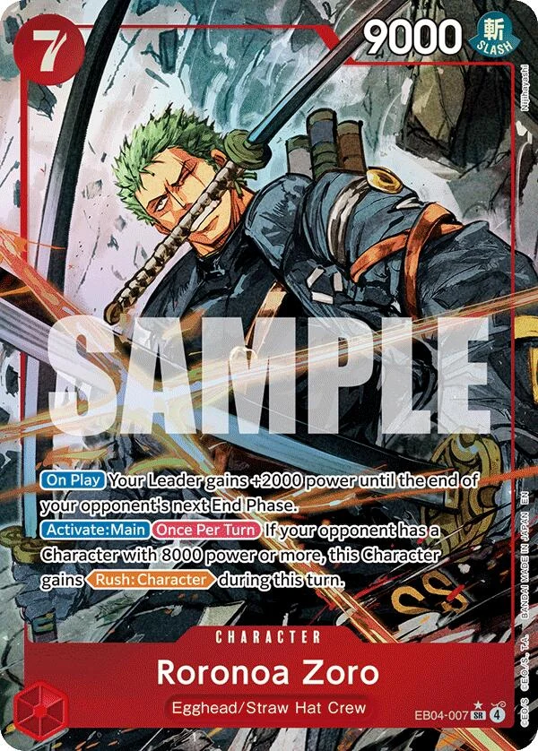 Roronoa Zoro (EB04-007) (Alternate Art) (EB04-007) (Adventure on Kami's Island)
