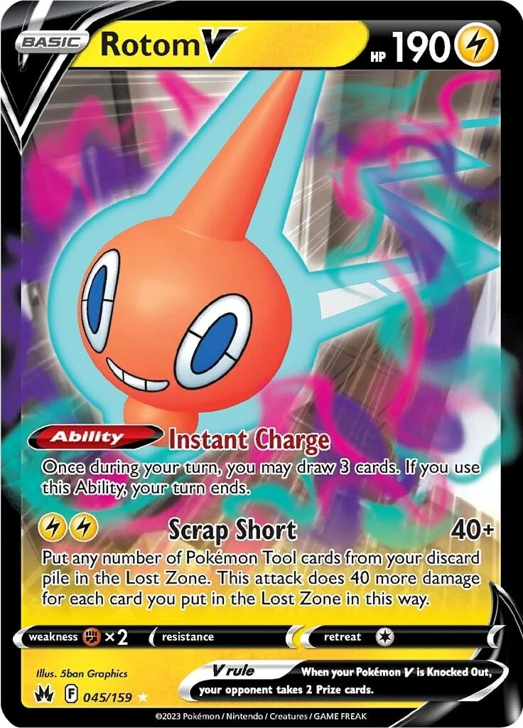 Rotom V (045/159) (Crown Zenith)