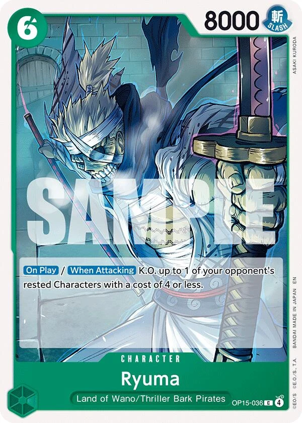 Ryuma (OP15-036) (Adventure on Kami's Island)