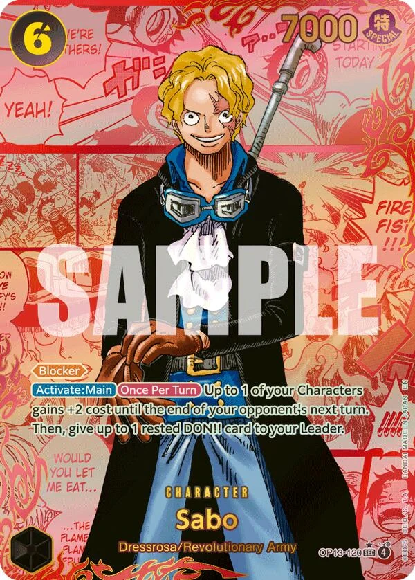 Sabo (120) (Red Super Alternate Art) (OP13-120) (Carrying On His Will)