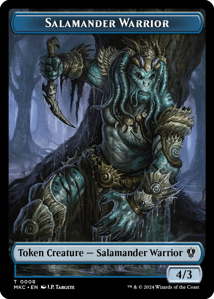 Salamander Warrior // Zombie Double-Sided Token (8 // 11) (MKC)