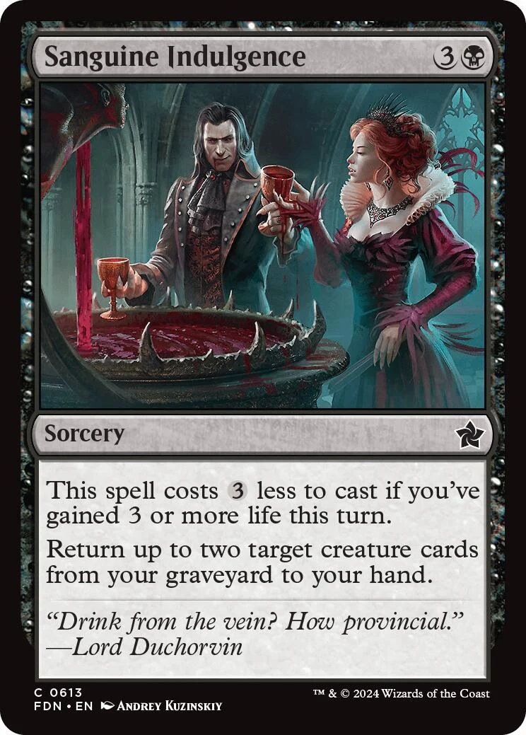 Sanguine Indulgence (613) (Foundations)